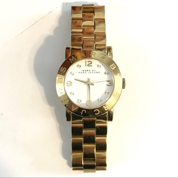 Marc By Marc Jacobs Small Amy Gold Watch - Picture 2 of 8